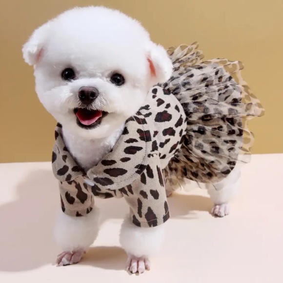 Leopard Print Pet Dress - Picture 9 of 10